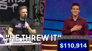 Pat McAfee Talks Jeopardy James Loss [upl. by Ayoj]