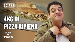 Adam Richman sfida 45 kg di pizza farcita  Man vs Food [upl. by Ravi]