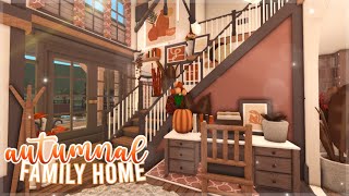 Bloxburg  Autumnal Family Home  Roblox  House Build [upl. by Sinnaiy]