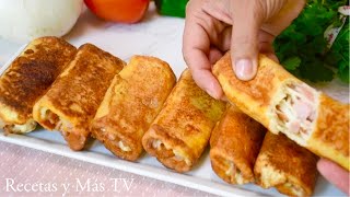 Cómo hacer Rollitos de jamón con queso en menos de 10 minutos [upl. by Ispep764]