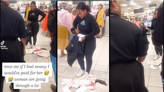 Embarrassing Video  Lady Caught Stealing Huggies Nappies [upl. by Medardas]