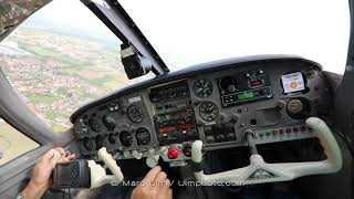 Mooney M20F Executive Engine Start Up  Banking action [upl. by Norvan]