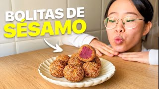 Bolas de Sésamo Chinas 😋 [upl. by Lonne]