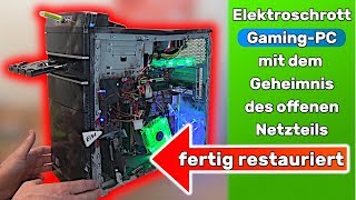 ElektroschrottPC mit dem Geheimnis des offenen Netzteils ⭐ GehäuseModding GebrauchtPC [upl. by Nibram]