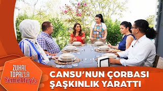 Cansunun Kimsenin Bilmediği Çorbası  Zuhal Topalla Yemekteyiz 648 Bölüm [upl. by Aekahs]