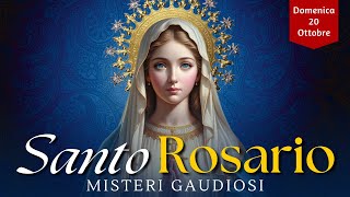 Il Santo Rosario di oggi Domenica 20 Ottobre 2024 Misteri della Gloria [upl. by Sokul]