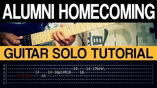 Alumni Homecoming  Parokya Ni Edgar Guitar Solo Tutorial WITH TAB [upl. by Martin889]