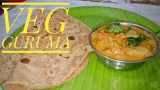 VEGETABLE GURUMA RECIPIESVeg guruma side dish for sappathi Dosai in tamilhow to make veg guruma [upl. by Arebma319]