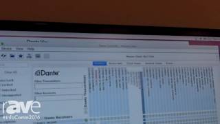InfoComm 2016 Audinate Launches Dante Via Software [upl. by Supen145]