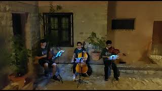 J Haydn Fuga para trio de cuerda Paseo artístico nocturno cursodealbarracín2022 [upl. by Yztim]