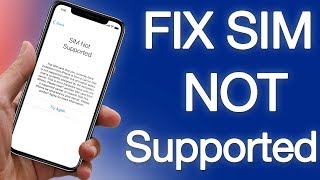 FIX SIM Not Supported Error iPhone XS MAX 11 XS X XR 8 7 6S 6 Using UB SIM Unlock Chip iOS 161514 [upl. by Nnyletak]