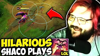 PINK WARD CRIES IN LAUGHTER AFTER THIS HILARIOUS SHACO PLAYS [upl. by Chuch13]