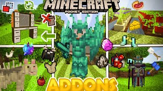 😮Los 12 addons más increíbles para Minecraft PEBedrock 12073 [upl. by Enialahs887]