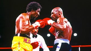 Marvin Hagler vs Thomas Hearns  quotThe Warquot Highlights [upl. by Ainalem]