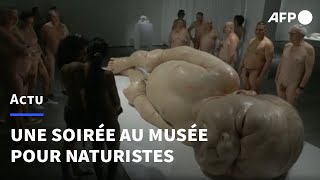 À Lyon une exposition ouverte aux naturistes pour une soirée  AFP [upl. by Tolliver]