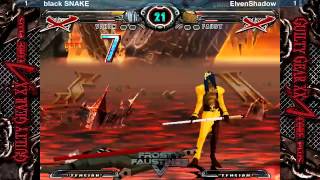 FFV GGXXAC Grand Finals  ElvenShadow Faust vs black SNAKE Venom [upl. by Junno]