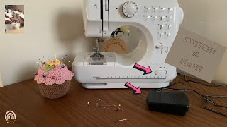 How to Operate Midi Sewing Machine Foot Pedal Secret Compartment V75 [upl. by Eniluqaj]