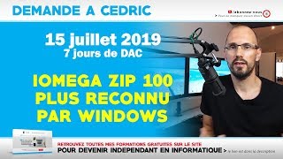 DAC  Iomega Zip 100 plus reconnu par Windows  15072019 [upl. by Bashemeth]