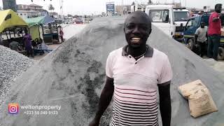 Buying The Right Building Materials Like Sand amp Stones When Building in Ghana [upl. by Waterer404]