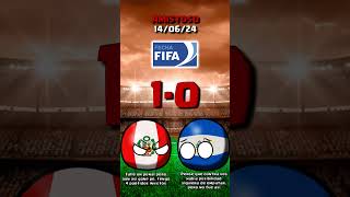 PERÚ vs EL SALVADOR  AMISTOSO COUNTRYBALL [upl. by Bertero503]