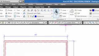 Autocad  Dimensions amp Viewport Scale on Foundation Plan Part 3 38 [upl. by Noby]