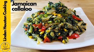 How to Make Authentic Jamaican Callaloo A taste of jamaica 🇯🇲🍴 [upl. by Leverick]