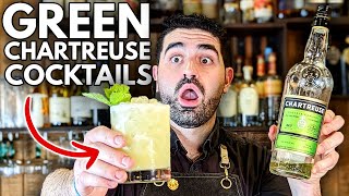 3 DELICIOUS Green Chartreuse Cocktails You NEED to try [upl. by Euphemie]