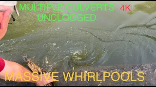 multiple whirlpools unclogging culverts Northern Territory 17 43023 [upl. by Carole]