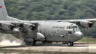 C130H Hercules Dirt Airstrip LandingTake Off [upl. by Townshend]