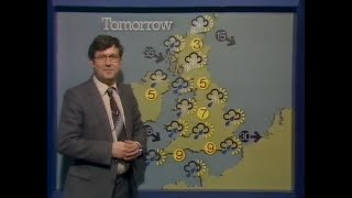 Here is the Weather  with Bill Giles Thursday 11th March 1982 BBC1 [upl. by Toinette281]