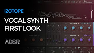 iZotope VocalSynth  First Look [upl. by Annayak47]