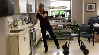 Sunnybrook Day Hospital Standing exercises for seniors using a walker [upl. by Aikyn279]