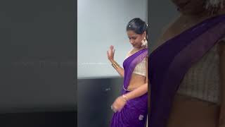 Hot Sadhika Venugopal in saree sadhikavenugopal [upl. by Qiratla]