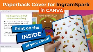 IngramSpark COVER with Duplex Printing in Canva for Childrens Book [upl. by Mairam]