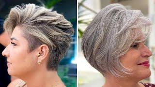 25 Elegant Hairstyles For Women Over 60 For 2024  Pretty Hair [upl. by Yeslehc60]