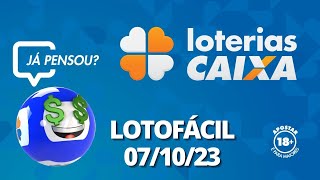 Resultado da Lotofácil  Concurso nº 2924  07102023 [upl. by Adianes]