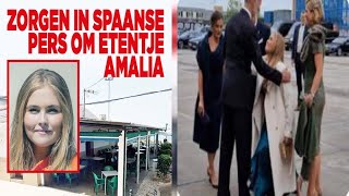 Zorgen in Spaanse pers om etentje Amalia [upl. by Hosbein]