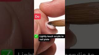 DOS AND DONTS OF APPLYING ACRYLIC NAILS  shorts [upl. by Egas]