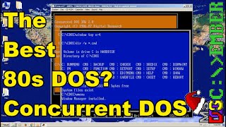 Concurrent DOS Install amp Use Guide for early 80s Multitasking OS  DOScember [upl. by Erdnad]