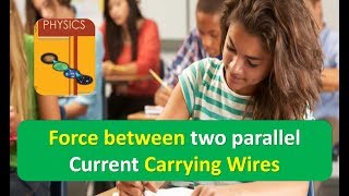 Force between two parallel Current Carrying Wires [upl. by Sorcim787]