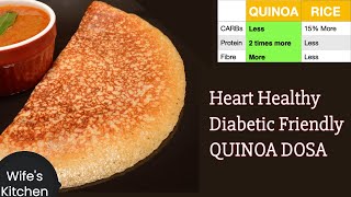 Quinoa Dosa Recipe  No rice  healthy high PROTEIN  FIBRE Rich Wight Loss Recipe [upl. by Irrok]