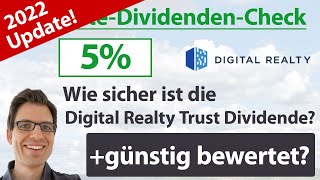 Digital Realty Trust Aktienanalyse 2022 Wie sicher ist die Dividende günstig bewertet [upl. by Bresee]