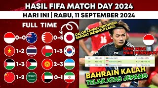 Hasil FIFA Match day hari ini  Bahrain VS Jepang  Rangking FIFA terbaru [upl. by Hannala787]