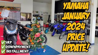 January 2024 Yamaha Motorcycle Updated Price All Units Downpayment Cash Installment Langga Gail [upl. by Gromme351]