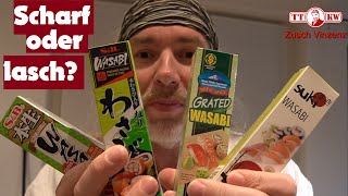 Der groß Wasabi Paste Schärfe Test Scharf oder nicht scharf Welche Wasabipaste lohnt sich [upl. by Elwee]