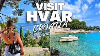 WHAT TO SEE IN HVAR CROATIA  BEACH CLUBS  FORTRESS  OLD TOWN  TIPS [upl. by Pachston199]