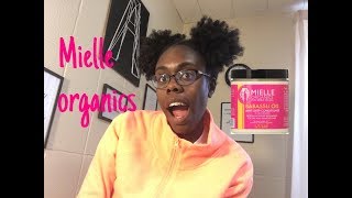 Review Mielle Organics babassu oil mint Deep Conditioner [upl. by Cleave]