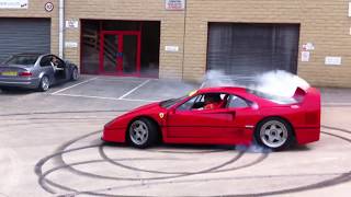 Ferrari F40 doughnuts [upl. by Ainival37]