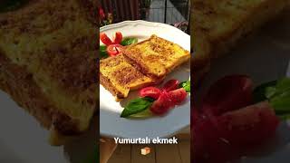 Yumurtalı ekmek nasıl yapılır  nefis yumurtalı ekmek yapımı sütsüz yumurtalı ekmek [upl. by Nomyaw]