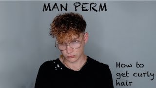 How to Perm your Hair at Home  Straight to Curly Hair  Mens Asian Perm [upl. by Belanger]